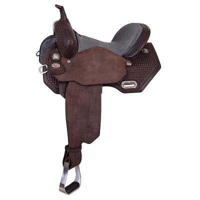 15" Wide Fit Sarah Rose Prairie Rose Barrel Saddle by Circle Y Saddlery