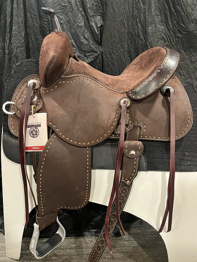 14" Chocolate Stingray with Painted Buckstitch by Martin Saddlery