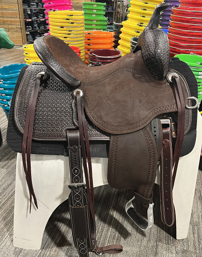 15" Chocolate Stingray with Hard Seat by Martin Saddlery