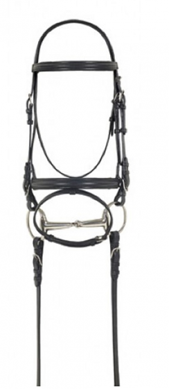 Dressage Bridle with Anti-Slip Reins by Camelot