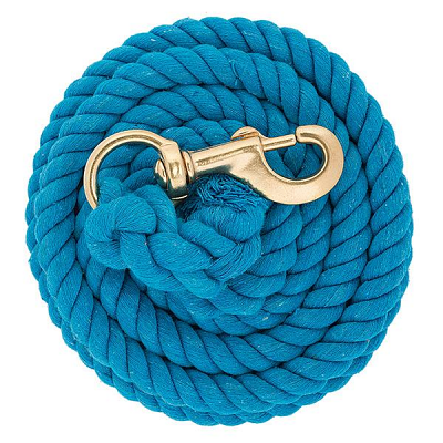 Cotton Lead Rope w/Brass Trigger Snap