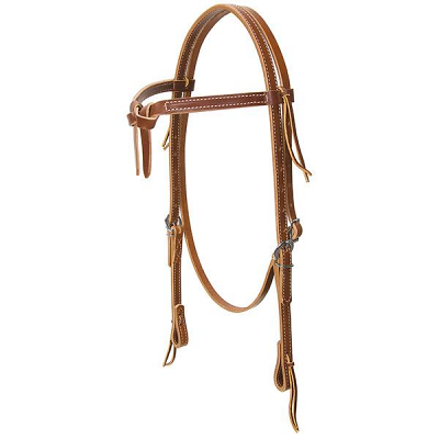 Deluxe Latigo Leather Knotted Browband Headstall by Weaver Leather