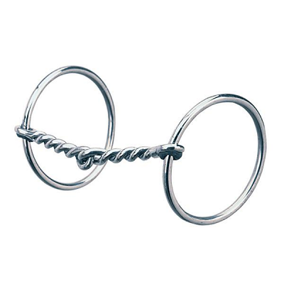 Stainless Single Twisted Wire Snaffle Bit by Weaver