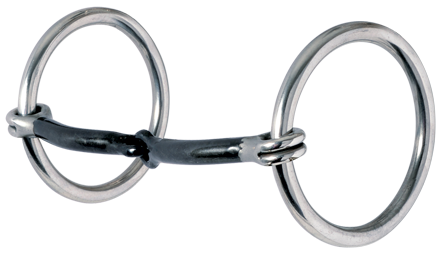 Loose Ring Snaffle- 3/8" Smooth Sweet Iron  Bit by Reinsman