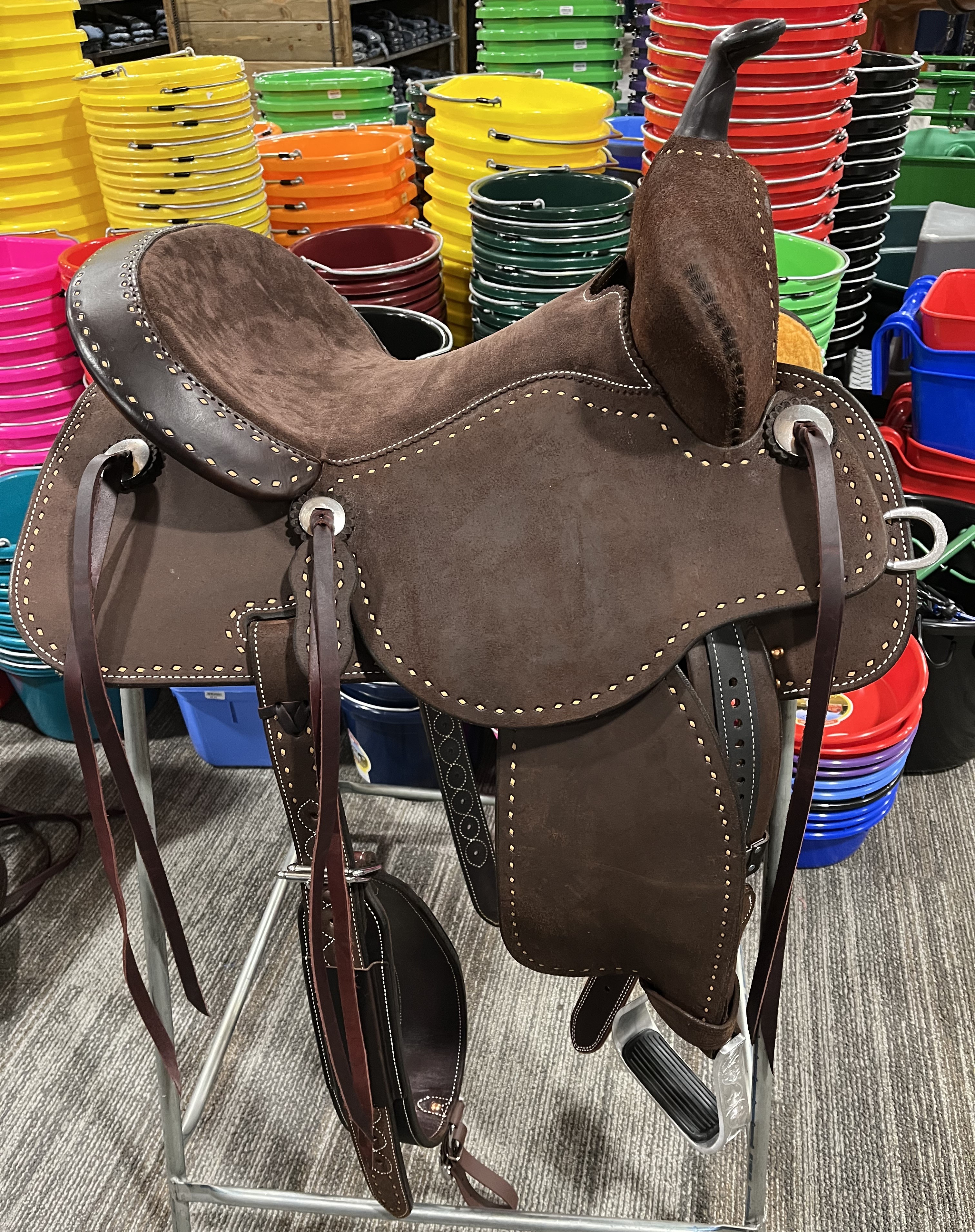 14.5" Chocolate Stingray with Full Seat by Martin Saddlery