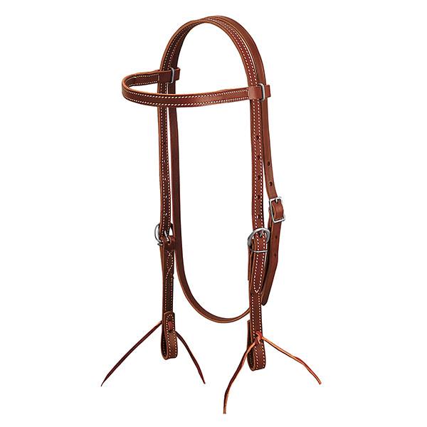 Latigo Leather Browband Headstall by Weaver