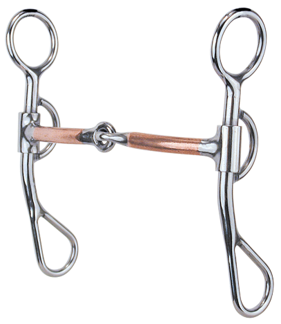 Argentine-3/8" Smooth Copper Snaffle Bit by Reinsman