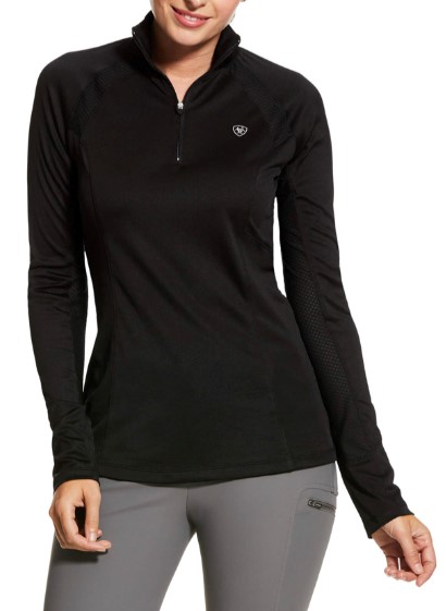 Women's Black Sunstopper 2.0 1/4 Zip by Ariat