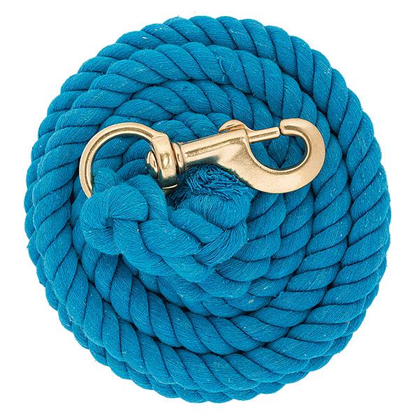 Cotton Lead Rope w/Brass Trigger Snap