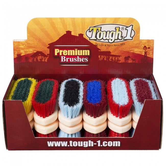 Medium Two Tone Bristle Brush 12 Pack by Tough1