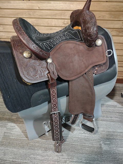 14" BTR with Black Suede Full Seat by Martin Saddlery 