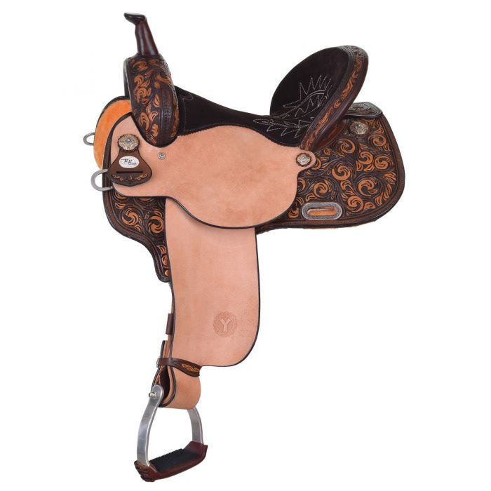 15" Kelly Kaminski New Frontier Vintage Barrel Saddle by Circle Y Saddlery