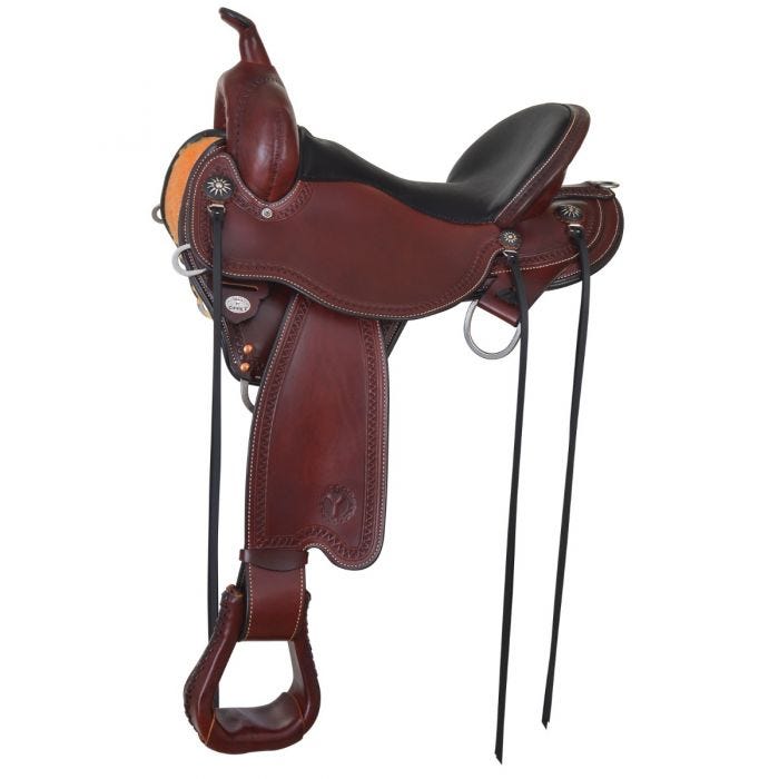 RIDGELINE TRAIL SADDLE CHESTNUT REGULAR TREE by Circle Y Saddlery