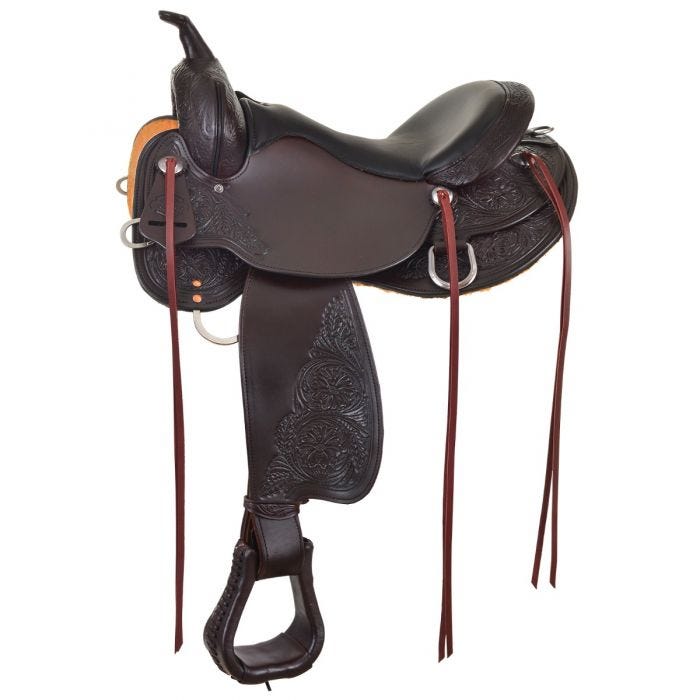 TOBACCO OYSTER CREEK TRAIL SS ROUND SKIRT SADDLE by Circle Y #6808-1601-05