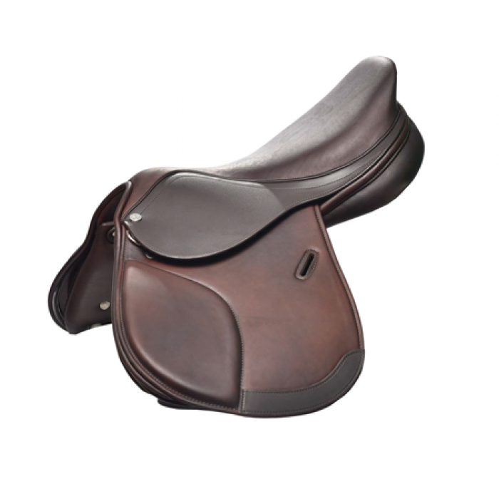 Brown Pip Double Leather Youth Saddle by Royal Highness