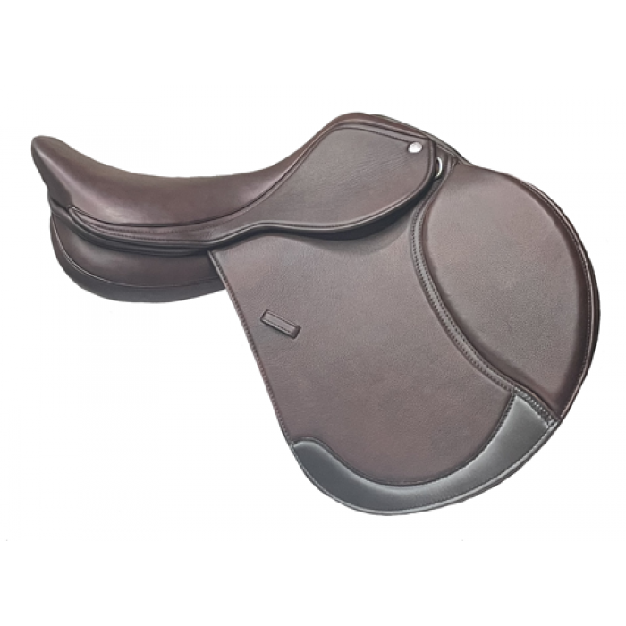 Brown Remy Double Leather Close Contact English Saddle by Royal Highness