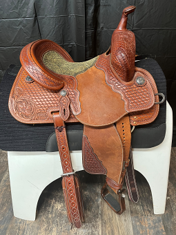 13.5" Chestnut Stingray with Full Elephant Seat by Martin Saddlery