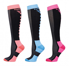 Ladies Ventilated Knee Hi 3 Pack Socks by Tuff Rider