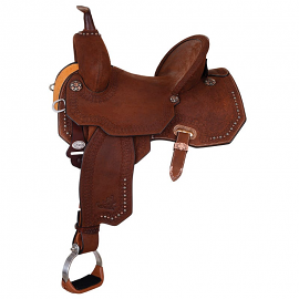 14.5" Regular Fit Josey Cash Outlaw Barrel Saddle by Circle Y Saddlery