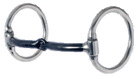 Western Dee-3/8" Smooth Sweet Iron Snaffle Bit by Reinsman