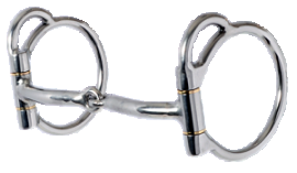 Trail Dee-3/8" Stainless Double Five Snaffle Bit by Reinsman
