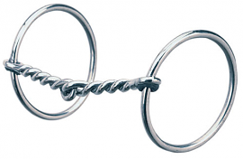 Stainless Single Twisted Wire Snaffle Bit by Weaver