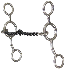 Junior Cow Horse-5/16" Small Twisted Sweet Iron Snaffle Bit by Reinsman