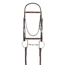 Fancy Raised Padded Bridle with Laced Reins by Camelot