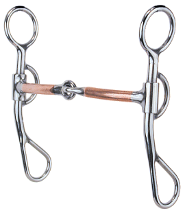 Argentine-3/8" Smooth Copper Snaffle Bit by Reinsman