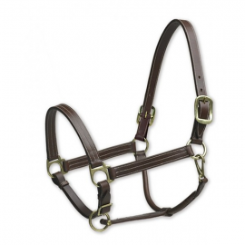 Triple Stitch Leather Halter by Camelot
