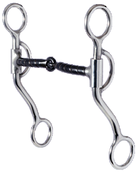 Slow 7 - 3/8" Sweet Iron Ribbon Snaffle by Reinsman