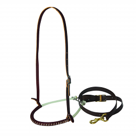3/8 Laced Rope Noseband & Tie Down Strap by Professionals Choice