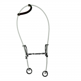 Rope Gag Three Piece Snaffle by Professionals Choice