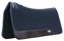 1" Black ComfortFit Wool Saddle Pad by Professionals Choice