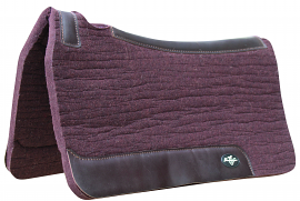 1" Chocolate ComfortFit Wool Saddle Pad by Professionals Choice