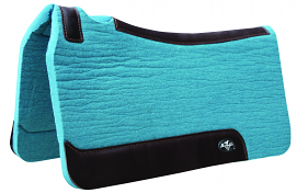 1" Pacific Blue ComfortFit Wool Saddle Pad by Professionals Choice