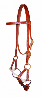 Single Rope with 5" Sweet Iron Bit Side Pull by Berlin Custom Leather