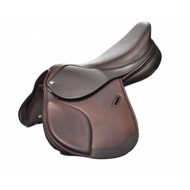 Brown Pip Double Leather Youth Saddle by Royal Highness