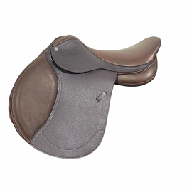 Brown Remy Pro Close Contact English Saddle by Royal Highness