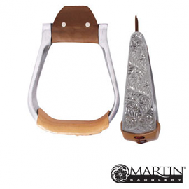 Engraved Aluminum Stirrup by Martin Saddlery