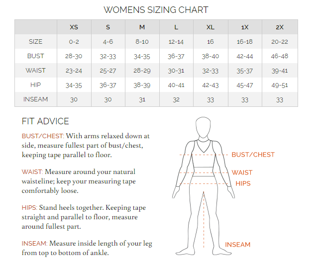 Kerrits Size Chart