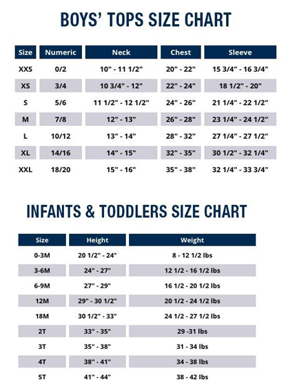 Gap Kid Sizes Chart